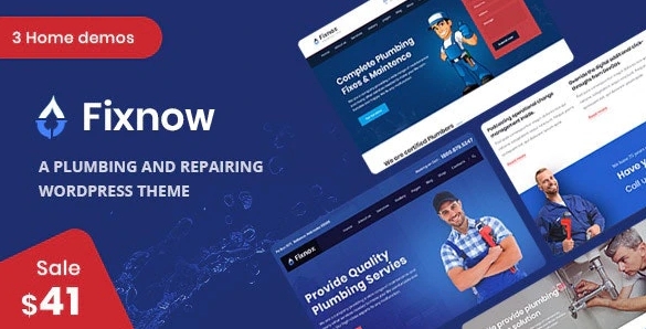 Fixnow - A Perfect Plumbing WordPress Theme