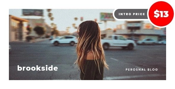 Brookside - Personal WordPress Blog Theme