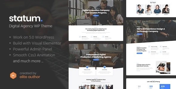 Statum - Business & Agency WordPress Theme