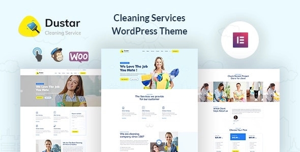 Dustar - cleaning service WordPress Theme