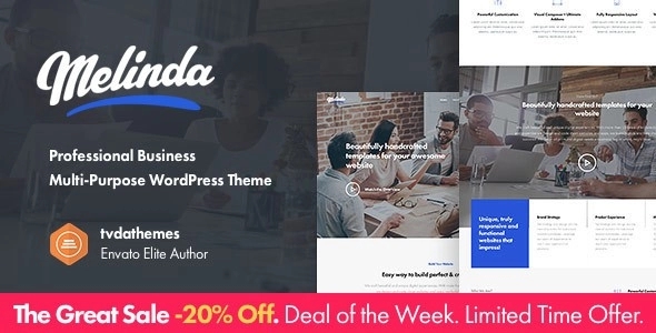 Melinda - Professional Business Multi-Purpose WordPress Theme