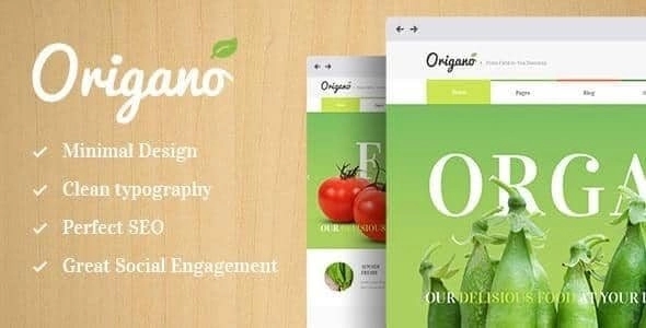 Origano - Organic Food & Eco Farm WordPress Theme