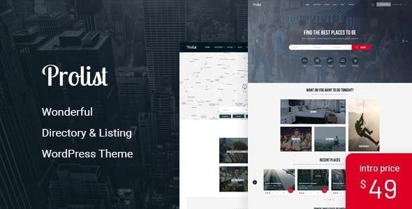 Prolisting - WordPress theme that will help you create, manage and monetize a local directory site.