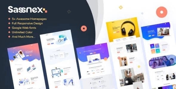 Sassnex - WordPress Theme for various types of Saas Products, Software, Startups, App showcase
