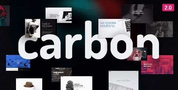 Carbon - beautiful minimal theme with eye-catching design and super strong framework