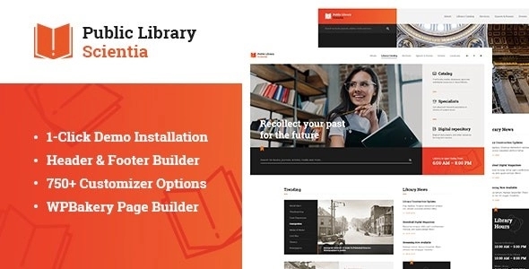 Scientia | Public Library & Book Store Education WordPress Theme