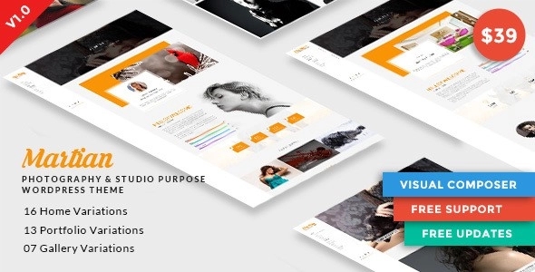 Martian | Photography & Studio Purpose WordPress Theme