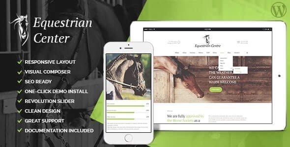 Equestrian Centre & Horse-riding School Hippodrome WordPress Theme