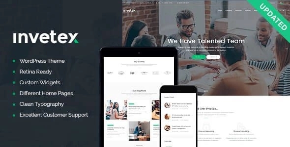 Invetex | Business Consulting & Investments Theme