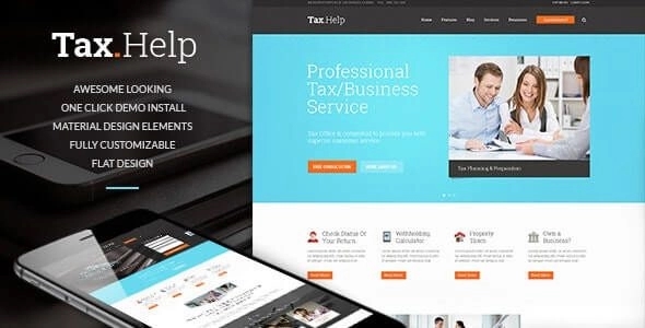 Tax Help | Finance & Accounting Adviser WordPress Theme