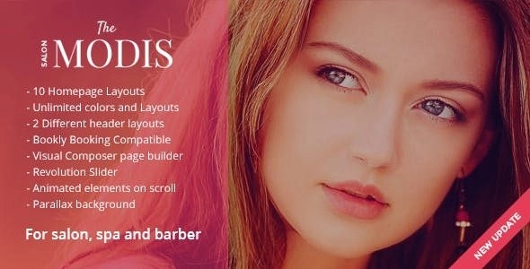 Modis - Salon & Barber WordPress Theme