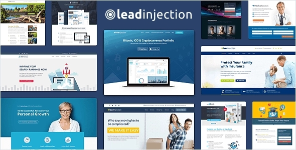 Leadinjection - WordPress landing page theme built with HTML5, CSS3 and Bootstrap version 3