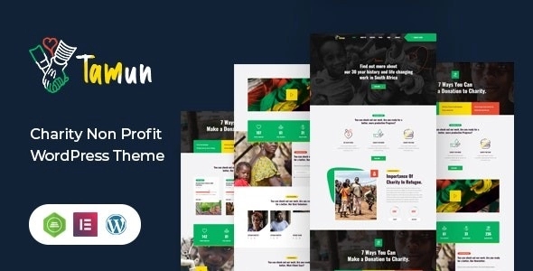 Tamun - Fundraising WordPress Theme - non-profit websites, like governmental social program