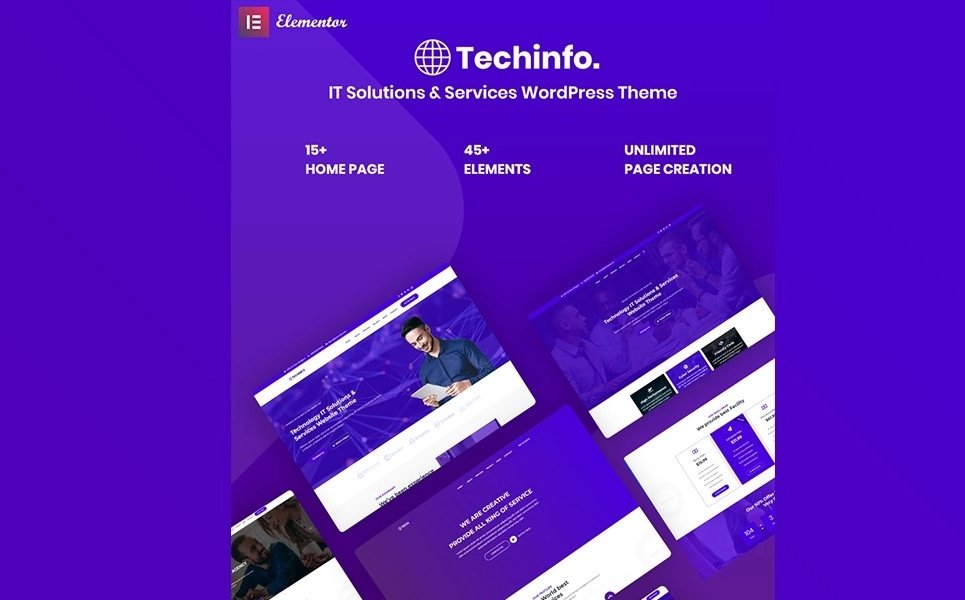 Techinfo - IT Solutions & Services Responsive WordPress Theme