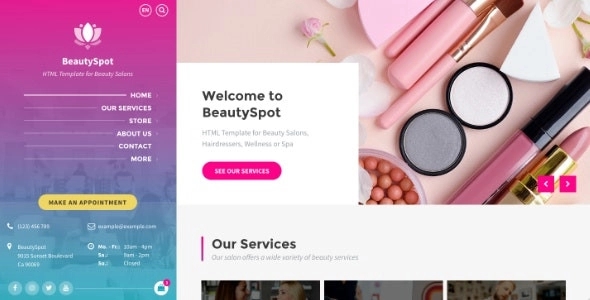 BeautySpot - WordPress Theme for Beauty Salons