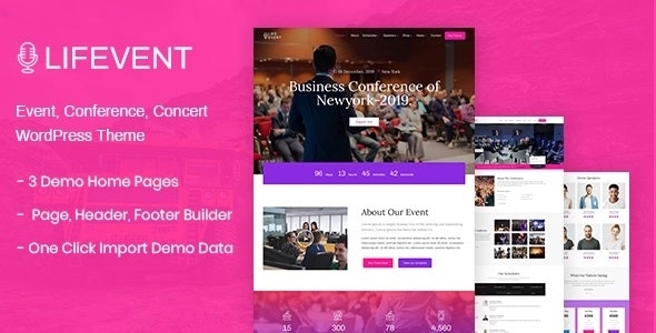 Lifevent - Event Conference WordPress Theme