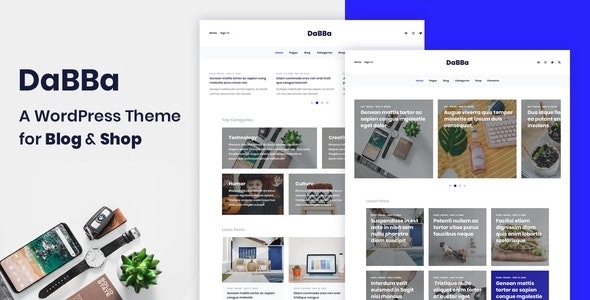 Dabba - A WordPress Theme For Blog & Shop