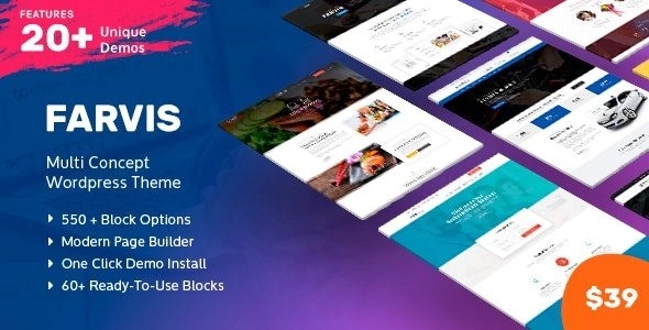 Farvis - Multipurpose WordPress Theme