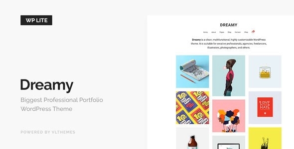 Dreamy - Biggest Portfolio WordPress Theme - creative professionals, agencies, freelancers