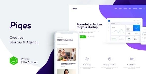 Piqes | Creative Startup & Agency WordPress Theme