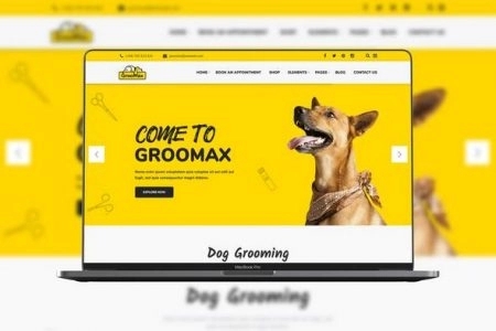 Groomax - Pet Grooming & Shop WordPress Theme