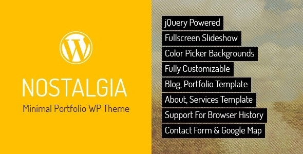 Nostalgia - Responsive Portfolio WordPress Theme