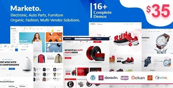 Marketo - E-commerce Multipurpose Multi-vendor WordPress theme
