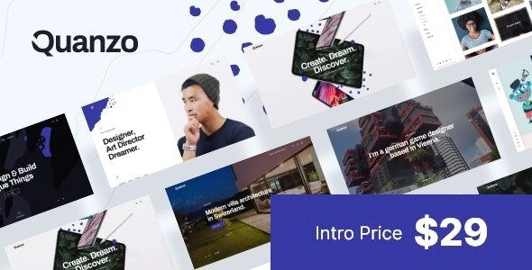 Quanzo - Personal Portfolio WordPress Theme