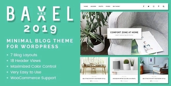 Baxel - Baxel is a minimal blog theme for WordPress