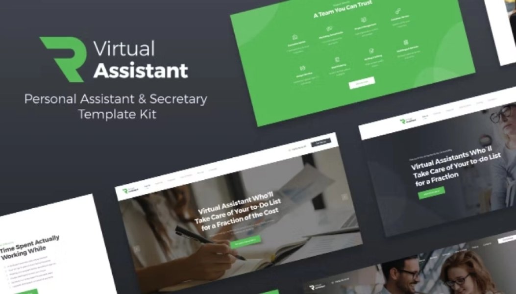 Revirta - stylish & trendy business WordPress theme. It is perfect for a virtual personal assistant