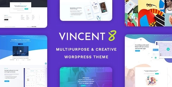 Vincent Eight - powerful theme with tons of customization options and settings