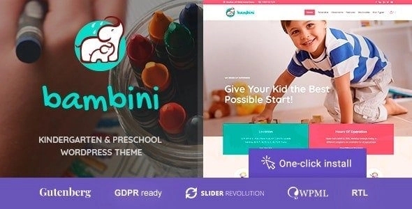 Bambini - Kindergarten & Pre-School Theme