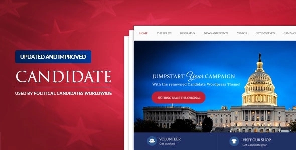 Nominee - Political WordPress Theme for Political Leader, Political Campaign, Candidate, Organizatio