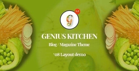 Genius Kitchen - News Magazine and Blog Food WordPress Theme