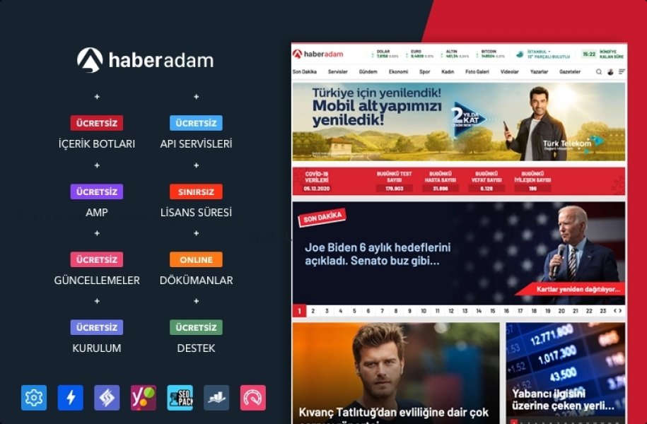 WordPress Haber Teması - HaberAdam